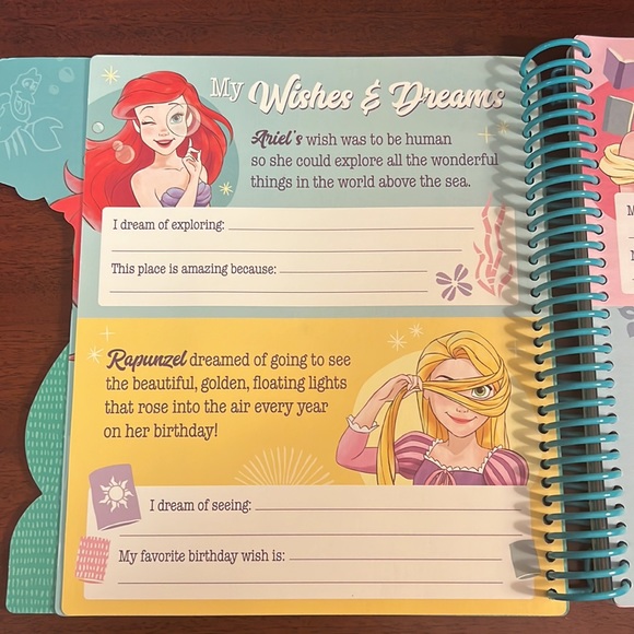 Girl Power Disney Princess Spiral Bound - A personalized journal/activity book! - Picture 4 of 16